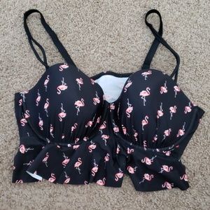 Cacique Flamingo Long line swim top 42DD